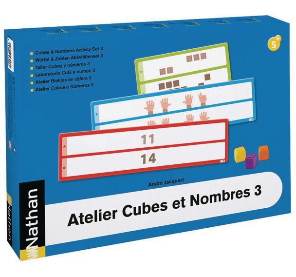 Atelier cubes et nombres 3 pour 2 enfants