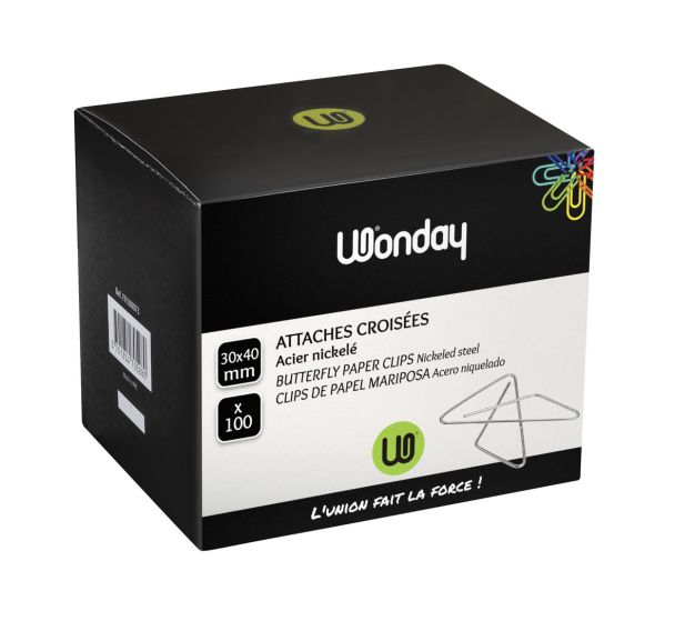 Attaches géantes 30x40 mm (Boite de 100)