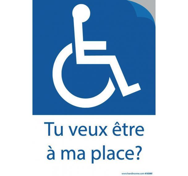 Autocollant - Tu veux être à ma place ? Papier autocollant