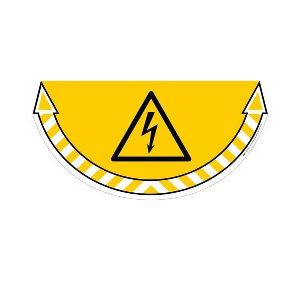 Autocollant pour sol - tension électrique