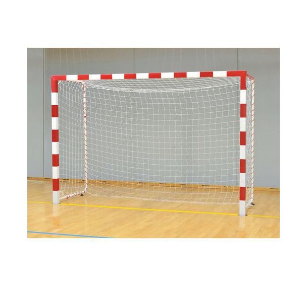 Buts hand acier monobloc ges peint rouge/blanc avec ancrages
