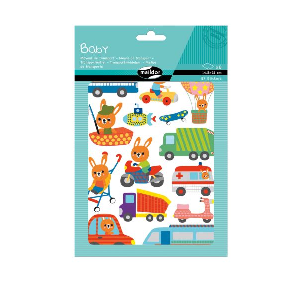 Baby, Sach 6 pl 14,8x21cm, Moyens de transport