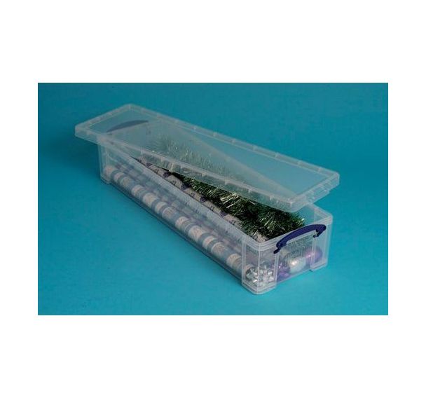 Bac 22 litres avec couvercle incolore et 2 trieurs pour les rouleaux de papier cadeau fresque et kraft