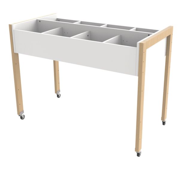 Bac à albums haut simple Ellipse hêtre massif - Manutan Expert