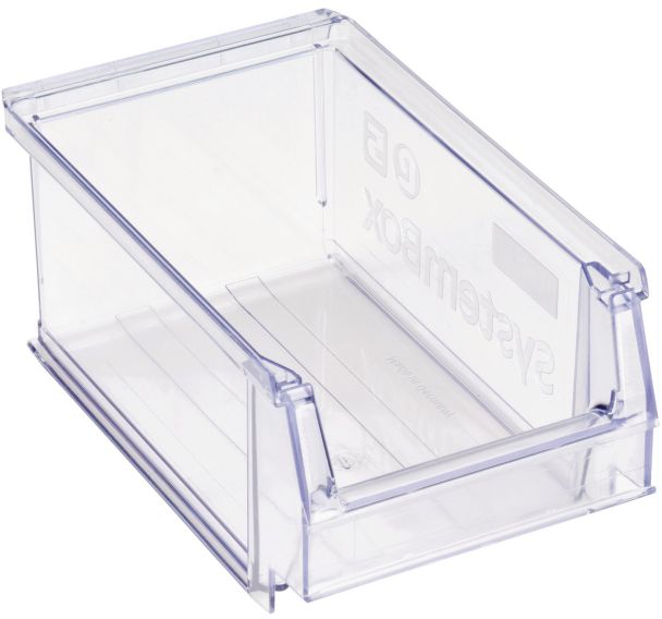 Bac à bec gerbable - Longueur 160 mm - 1 L Transparent