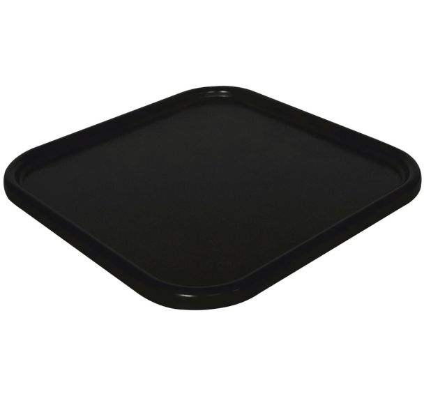 Bac à ciment carré noir 1 x 1 m