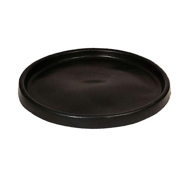 Bac à ciment rond noir
