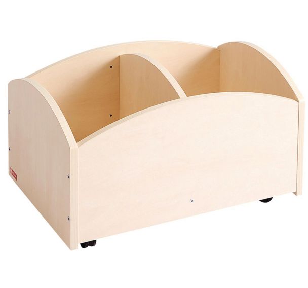 Bac à livres bas 2 cases Nathan