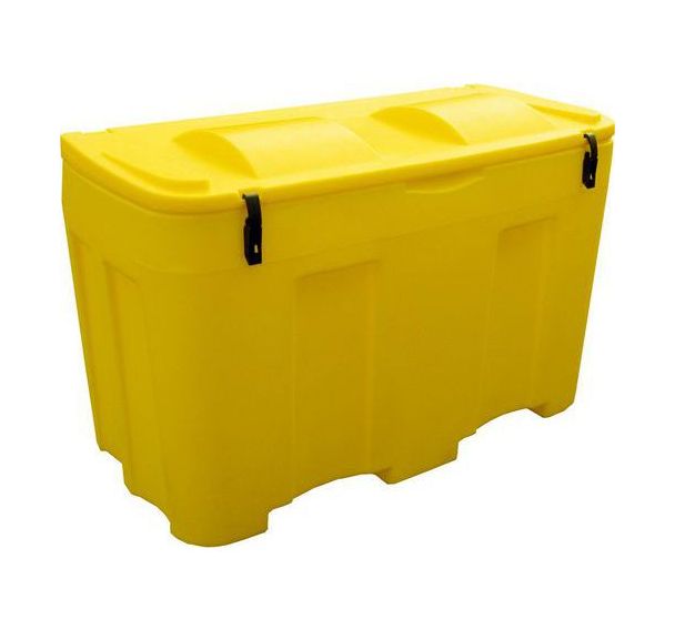 Bac à sel ou sable 400L - Avec grenouillère - Jaune -Jonesco