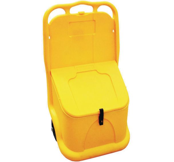 Bac à sel ou sable mobile avec joint et grenouillère 75L - Jonesco