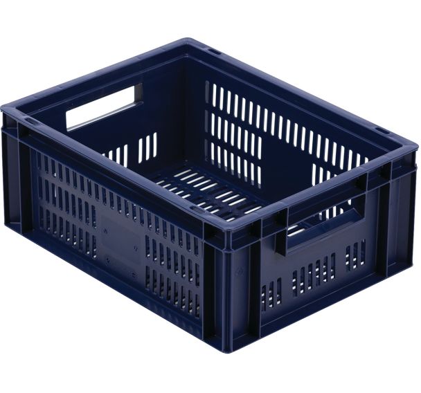 Bac alimentaire Europe parois ajourées - L 400 a 600mm- Manutan Expert