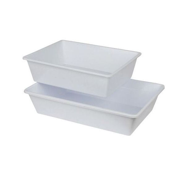 Bac alimentaire rectangulaire creux