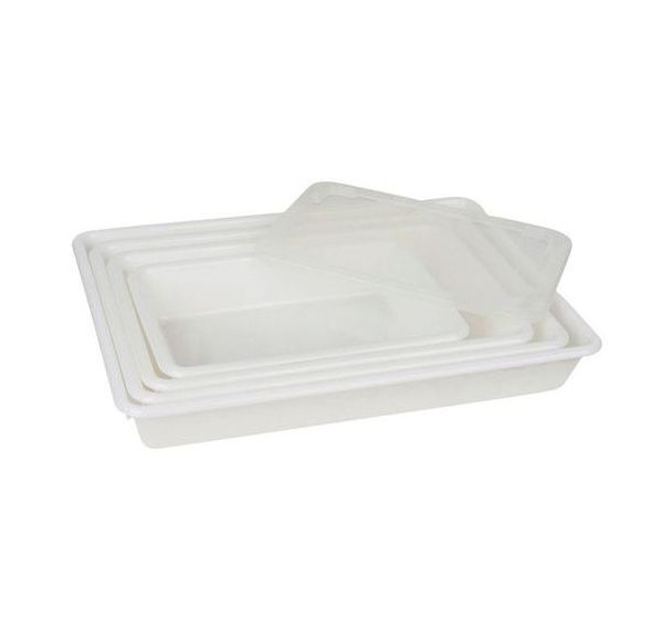 Bac alimentaire rectangulaire plat