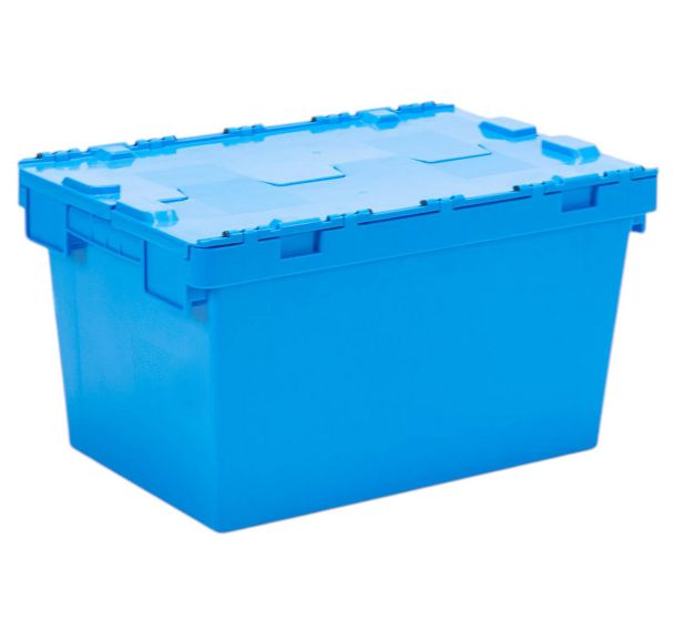 Bac avec couvercle double rabat - Longueur 605 mm