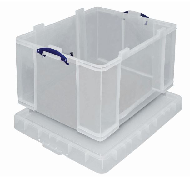 Bac de rangement plastique + couvercle 3L transparent