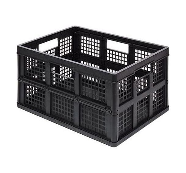 Bac de rangement pliant 45l empilable. dim : 400x575x280 mm