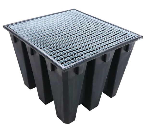 Bac de rétention PE recyclé 1100 L - Manutan Expert