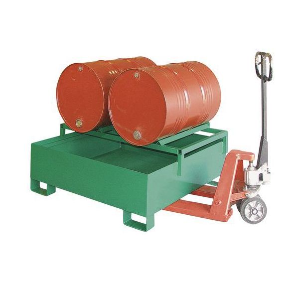 Bac de rétention en acier horizontal - 220 L - Sameto Technifil