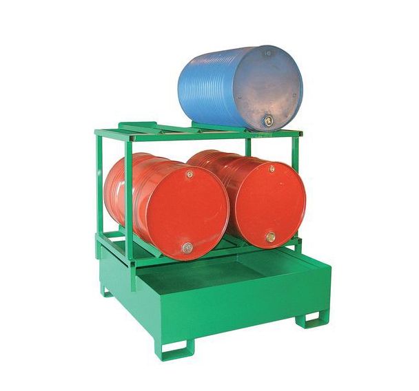Bac de rétention métallique horizontal - 440 L - Sameto Technifil