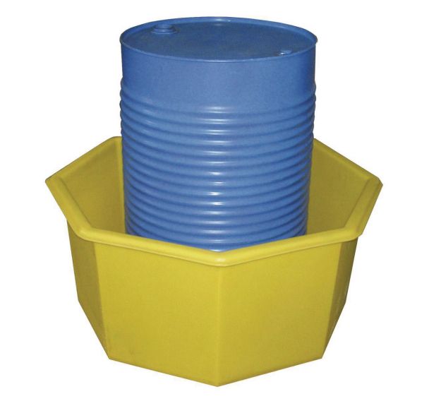 Bac de rétention octogonal 300 L - Sans caillebotis Amovible