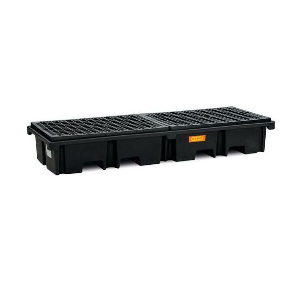 Bac de rétention polyéthylène pour palette 425/4e- 2x120x80 cm - Cemo
