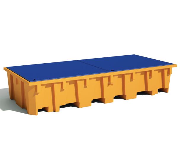 Bac de rétention pour 3 IBC - 1650 L - Manutan Expert