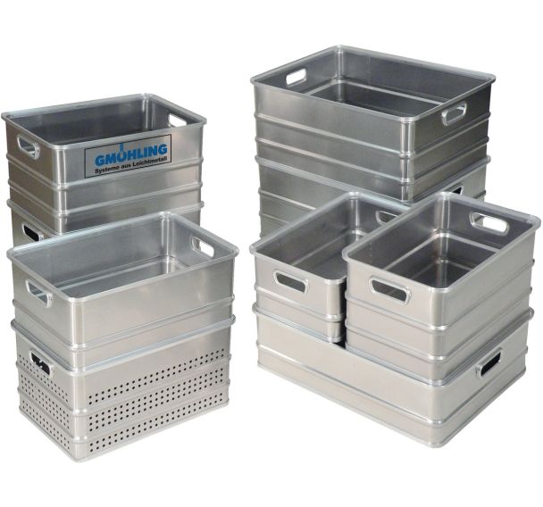 Bac de transport aluminium - Longueur 758 mm - 77 à 155 L