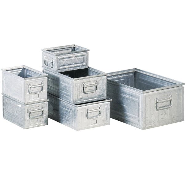 Bac de transport en acier - Longueur 300 à 600 mm - 9 à 70 L