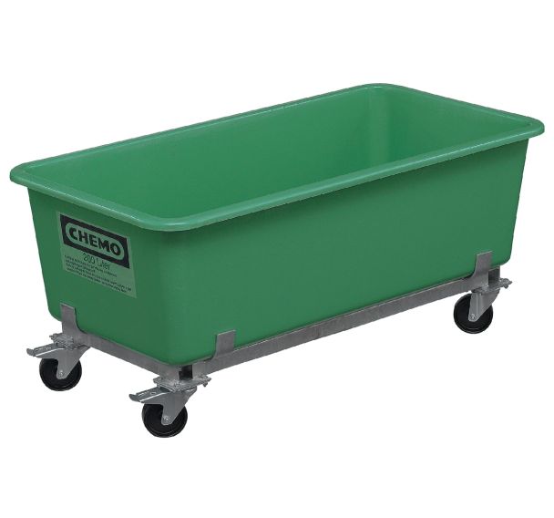 Bac emboîtable sur roulettes - Longueur 1180 à 1320 mm - 300 et 550 L - Cemo