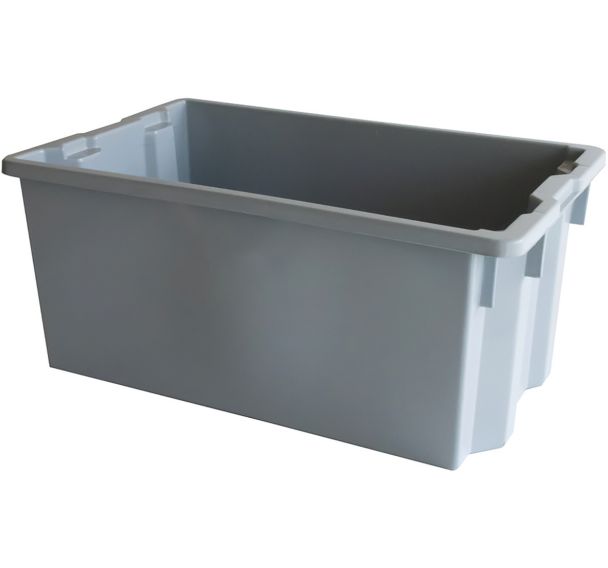 Bac empilable emboîtable-750x460x310mm-Gris-70 L