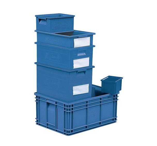 Bac gerbable - Bleu - Longueur 200 à 630 mm - 3,6 à 85 L