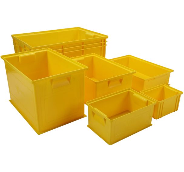 Bac gerbable - Jaune - Longueur 200 à 630 mm - 3,6 à 85 L