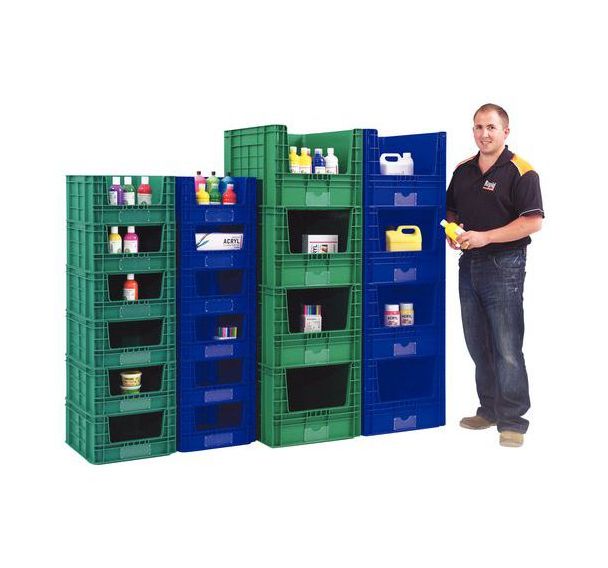 Bac gerbable à ouverture - Longueur 490 et 600 mm - 36 et 97 L