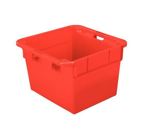 Bac gerbable emboitable rouge capacite 90 l * 11090*