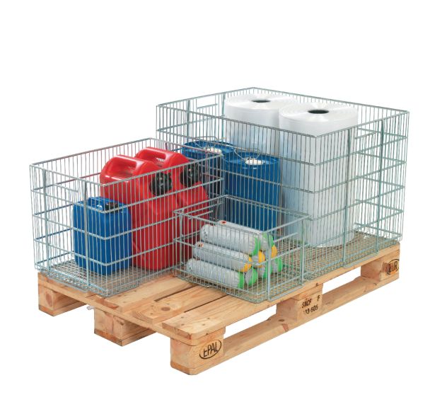 Bac gerbable en fil d'acier - Longueur 600 mm - 40 L - Sameto Technifil