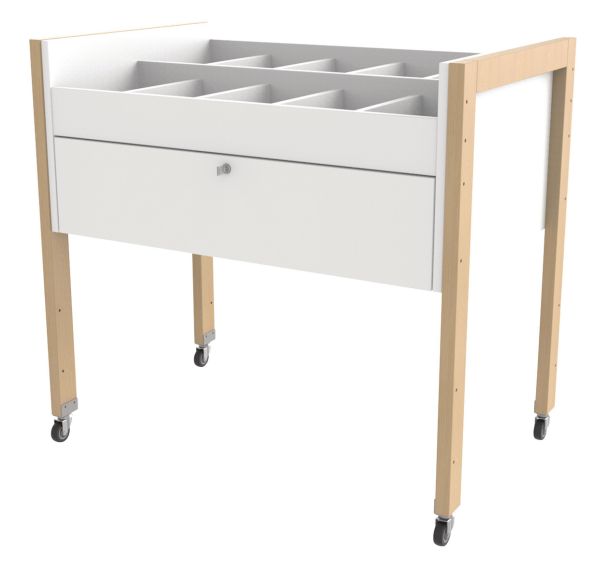 Bac multimédia Ellipse structure bois - Manutan Expert