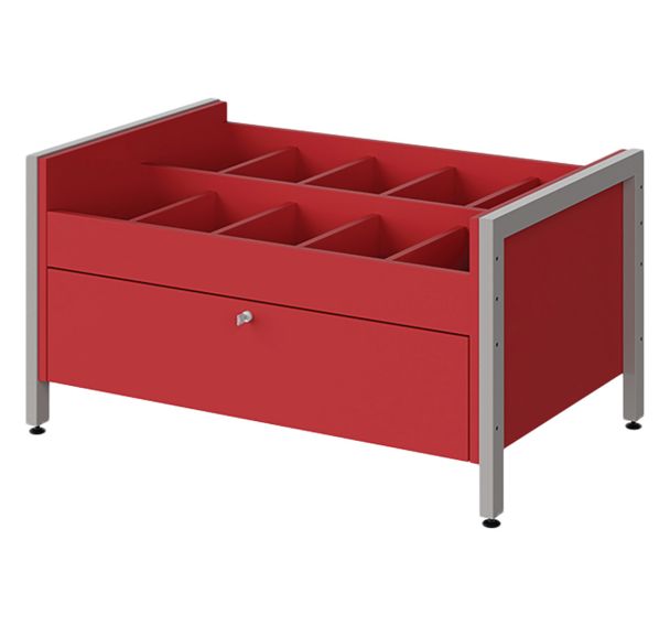 Bac multimédia structure métal Ellipse enfant - Manutan Expert