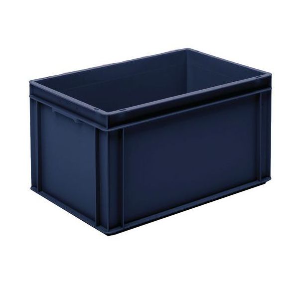 Bac norme Europe - Plein - Bleu recyclé - 60L