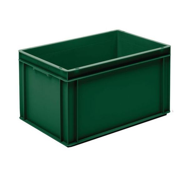 Bac norme Europe - Plein - Vert recyclé - 60L