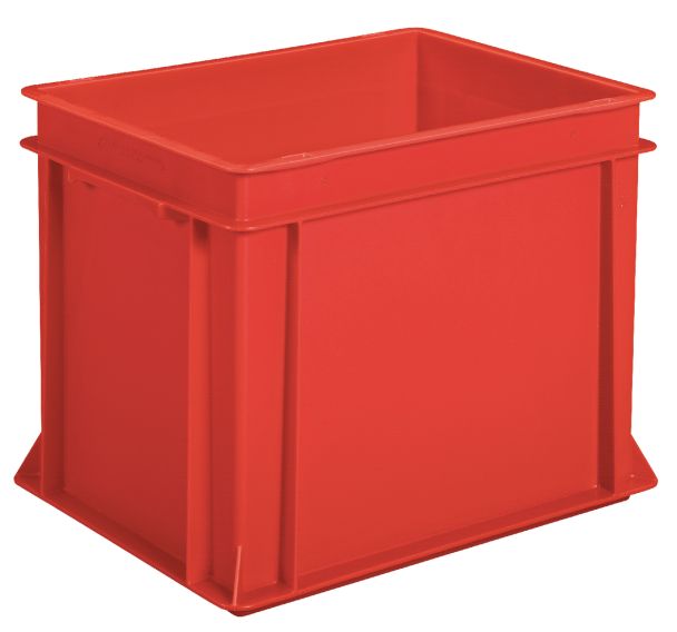 Bac norme Europe plein rouge - Longueur 400 mm -  10 à 30 L