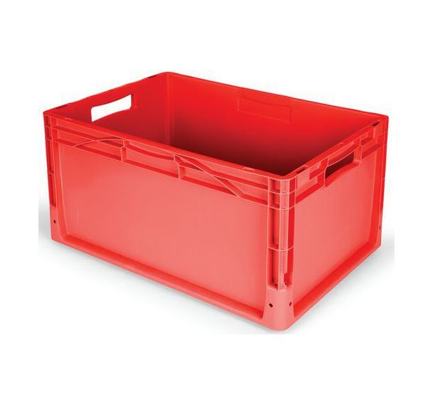 Bac parois pleines fond plein ROUGE 600x400 60L Gamma-Wopla