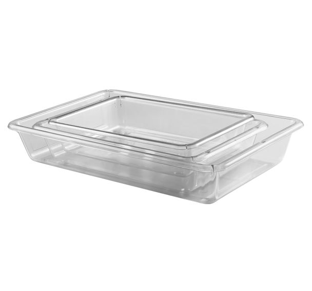 Bac plat en plastique transparent - Gilac
