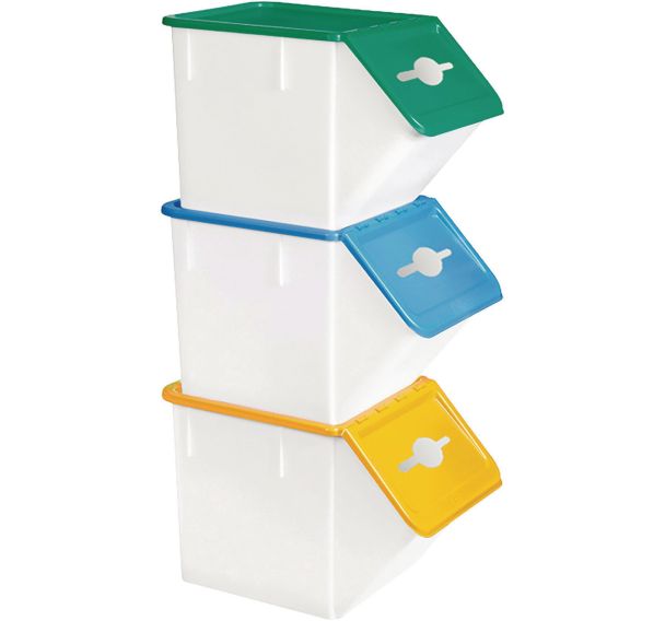 Bac tri selectif - 40L - GILAC (Lot de 3)