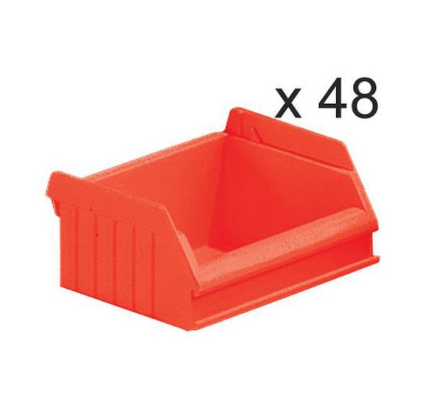 Bacs à bec empilables - Longueur 90 mm - 0.40 L - Lot de 48