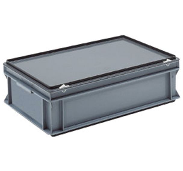 Bacs à couvercle RAKO gris - 600x400mm - 30 à 90 L