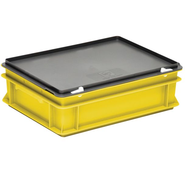 Bacs à couvercle RAKO jaune - 400x300mm - 10 à 40 L