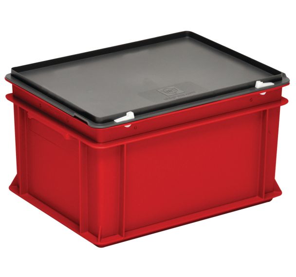 Bacs à couvercle RAKO rouge - 400x300mm - 10 à 60 L
