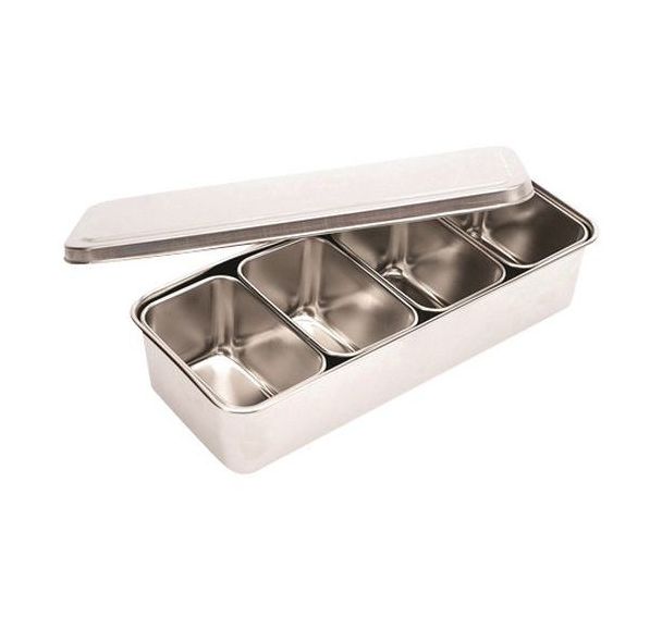 Bacs inox mise en place (5 pièces)