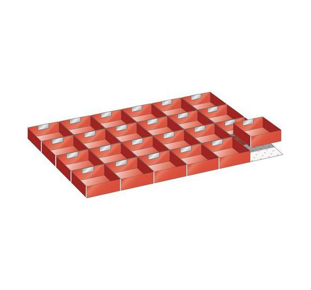 Bacs plastique pour tiroirs LISTA - Largeur 102 cm