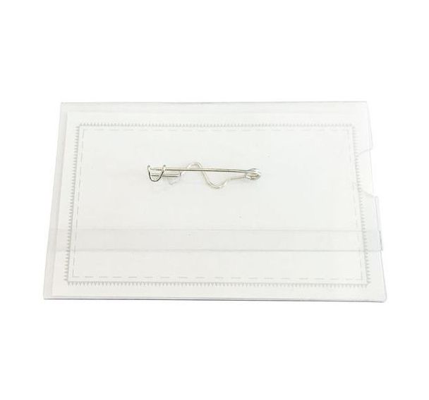Porte-badge avec pince combi ou à épingle  - Manutan Expert